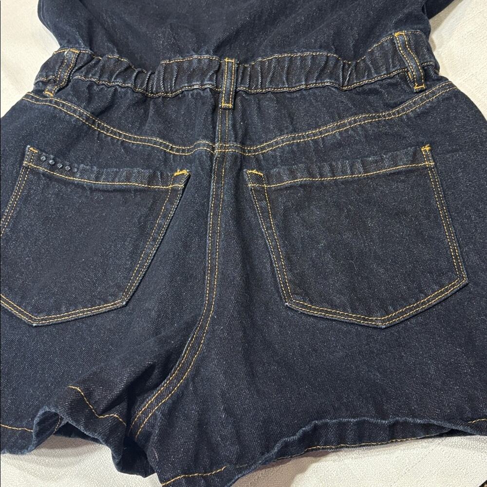 Blank NYC Dark Blue Denim Romper Size S - Picture 7 of 8
